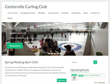 Tablet Screenshot of centervillecurlingclub.com